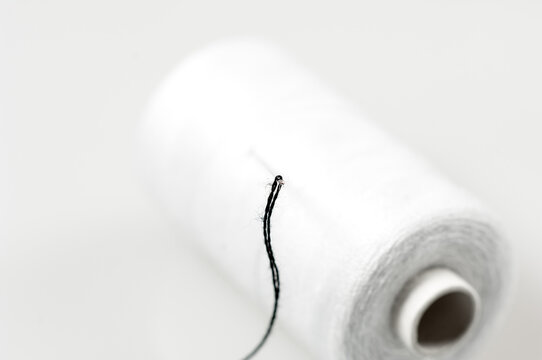 Needle and thread through