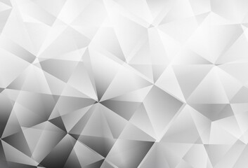 Obraz premium Light Gray vector polygonal background.