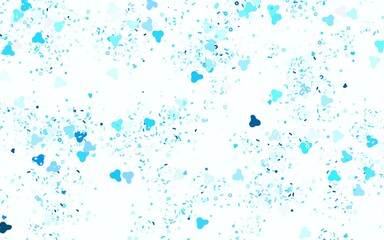 Light Green vector texture with abstract forms.