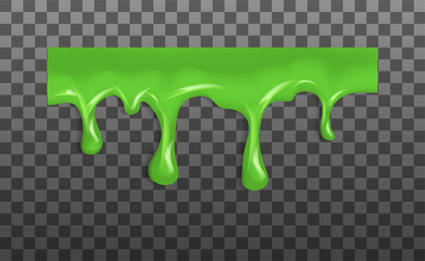 Realistic green sticky slime