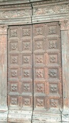 Old vintage door in Padua, Italy.