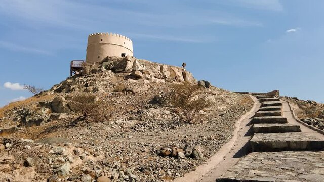 Fort of Hatta heritage village in Hatta town of Dubai emirate in the UAE