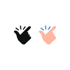 hand icon, idea, vector illustration