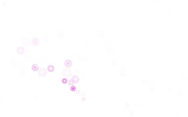 Light Purple, Pink vector pattern with spheres.