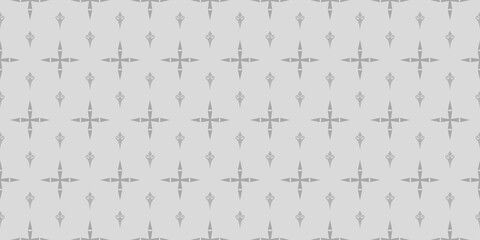 Fototapeta premium Gray background pattern. Background image in retro style. Seamless floral pattern, wallpaper texture. Vector