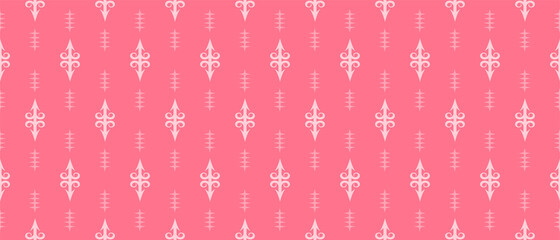 Pink background pattern. Decorative ornament. Seamless wallpaper texture. Vector background image