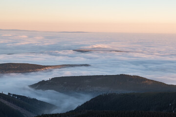 View from the top of Śnieżka