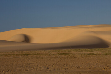 Fototapeta na wymiar sand dunes in Delta do Parnaíba