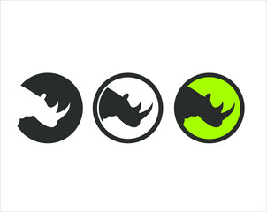 a collections of rhino icon.