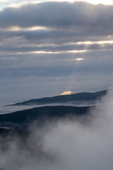 View from the top of Śnieżka