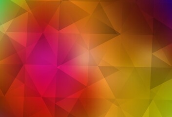 Obraz premium Dark Multicolor vector polygon abstract layout.
