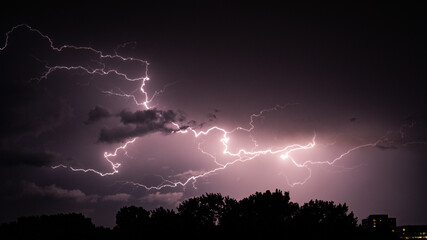lightning in the sky
