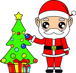 santa claus illustration graphics noel clipart