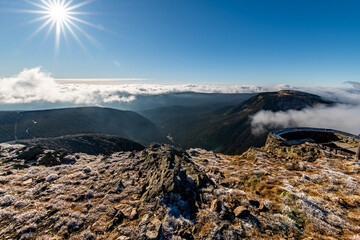 View from the top of Śnieżka