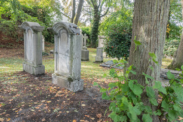 Der historische Kupfermeister Friedhof in der Kupferstadt Stolberg