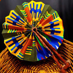 Handmade fan in Ghana