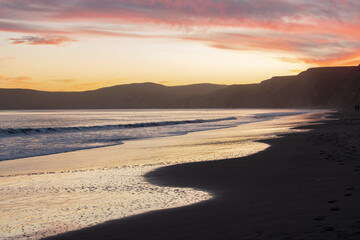 Fototapeta na wymiar Sunset at Drakes Beach