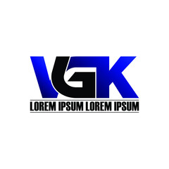 Obraz premium VGK letter monogram logo design vector