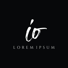 Letter IO luxury logo design vector