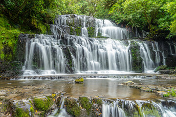 Fototapeta na wymiar A Hidden Waterfall, Large and Beautiful