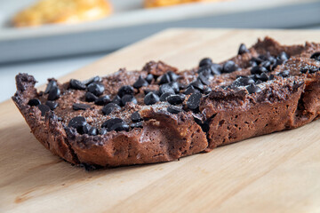 chocolate ketogenic baked dessert brownies made with erythritol sweetener