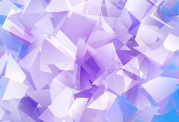 Light Purple vector gradient triangles template.