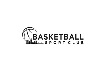 Obraz premium Basketball logo design, basketball ball soprts ball.