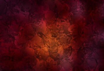 Dark Red vector abstract background with roses, flowers.