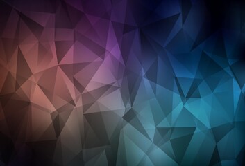 Fototapeta premium Dark Blue, Red vector abstract polygonal template.