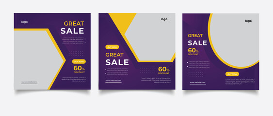 great sale concept banner template design. Discount abstract promotion layout poster
