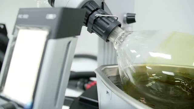 Liquid distillation machine. Used in cosmetic factories.