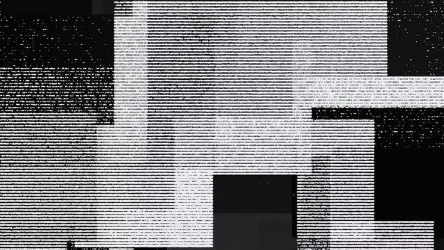 Abstract copier grunge texture, black and white stop motion animation with moving noise 