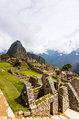 Panoramic view of the Incan citadel Machu Picchu - Cuzco, Peru