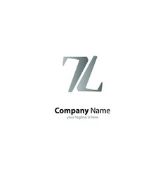 the simple modern company logo of letter z with white background 