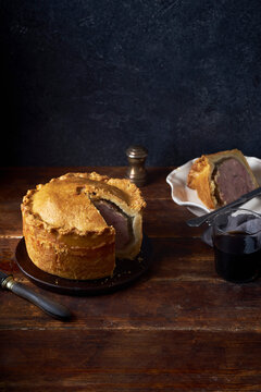 Pork pie with herbs