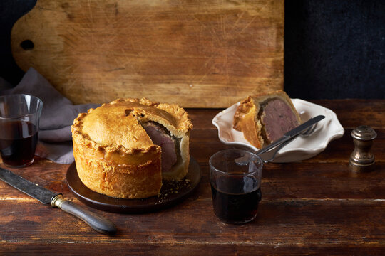 Pork pie with herbs