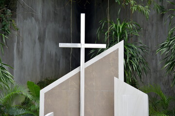 A Monument Of A Christian Cross