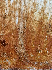Rusty iron surface: a closeup