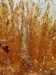 Rusty iron surface: a closeup
