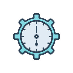 Color illustration icon for effective