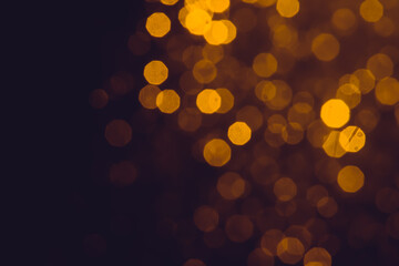 Gold bokeh from natural water