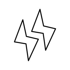 rays weather line style icon