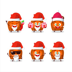 Santa Claus emoticons with maple syrup cartoon character