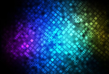 Obraz premium Dark Multicolor vector background with rectangles.