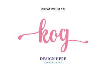 KOG lettering logo is simple, easy to understand and authoritative