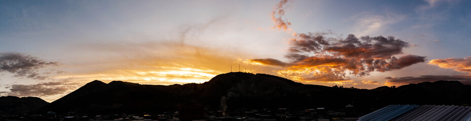 cloudy sky in the Andean sky