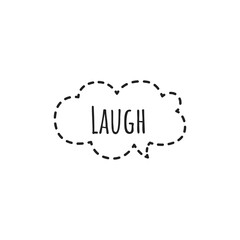 ''Laugh'' Lettering
