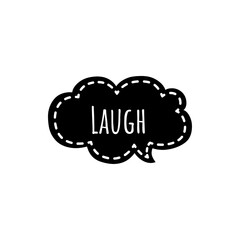 ''Laugh'' Lettering