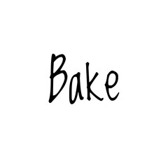 ''Bake'' Lettering