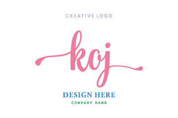 KOJ lettering logo is simple, easy to understand and authoritative